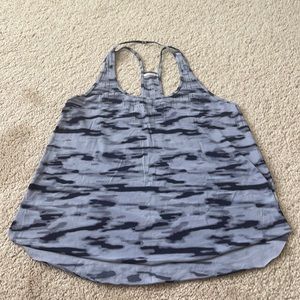Lululemon printed racer back tank top